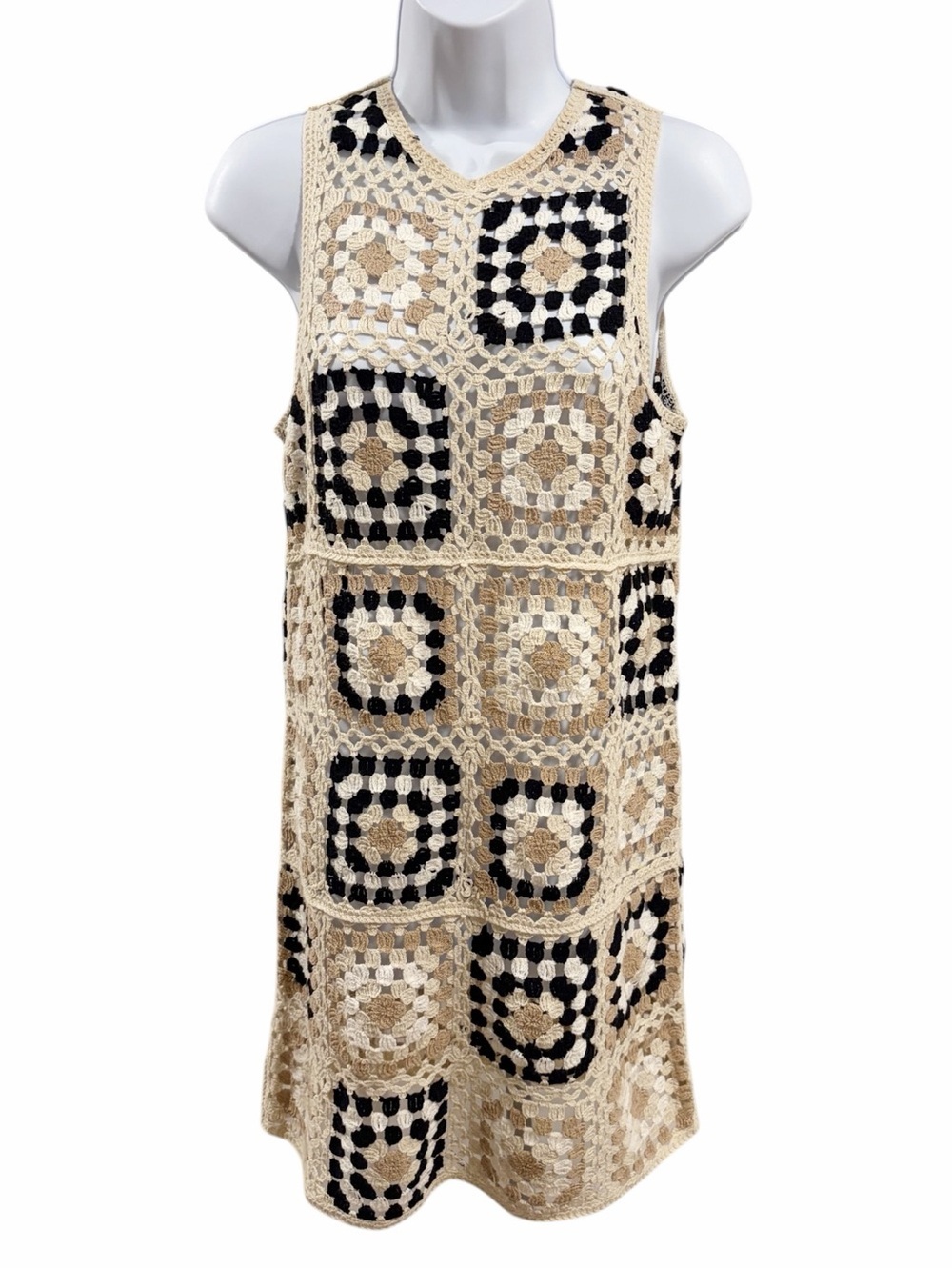 House of Harlow Crochet Mini Dress Coverup size Small